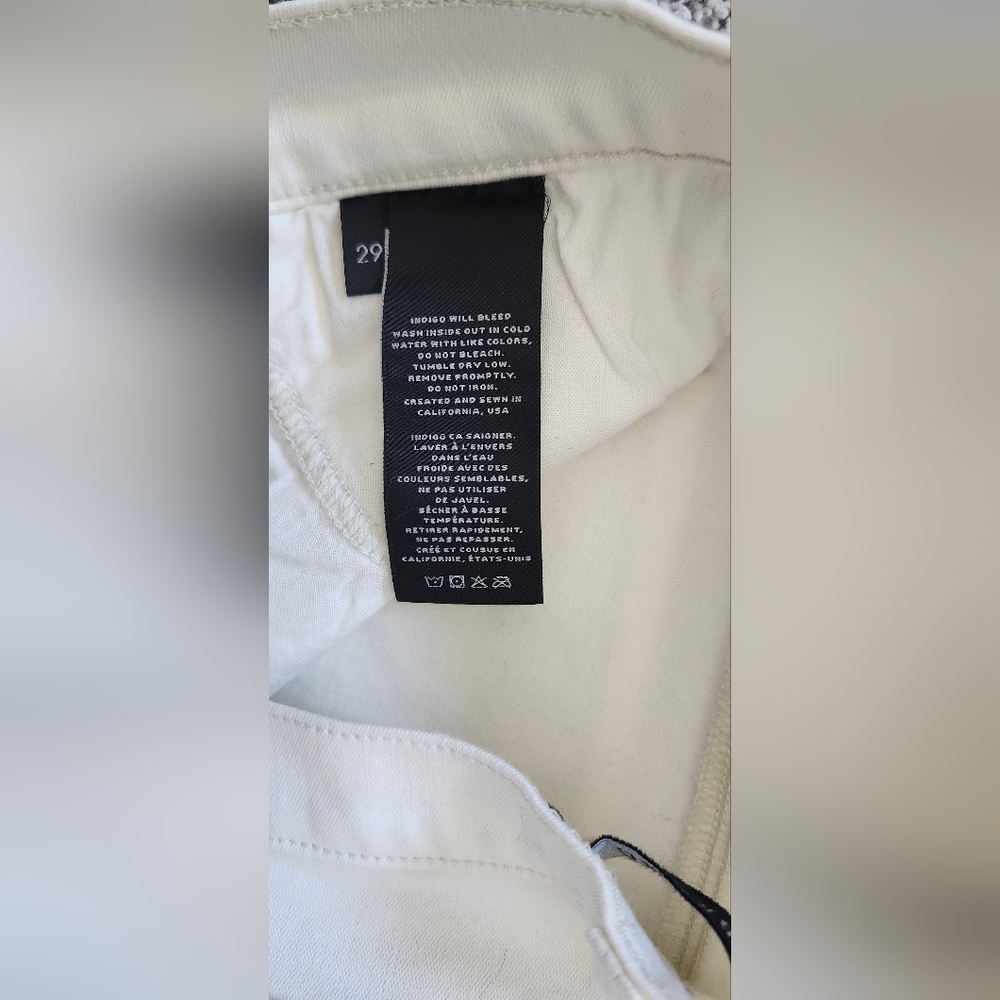 J Brand $160 Skinny Jeans Size 29 White Floral Pattern - Picture 4 of 4